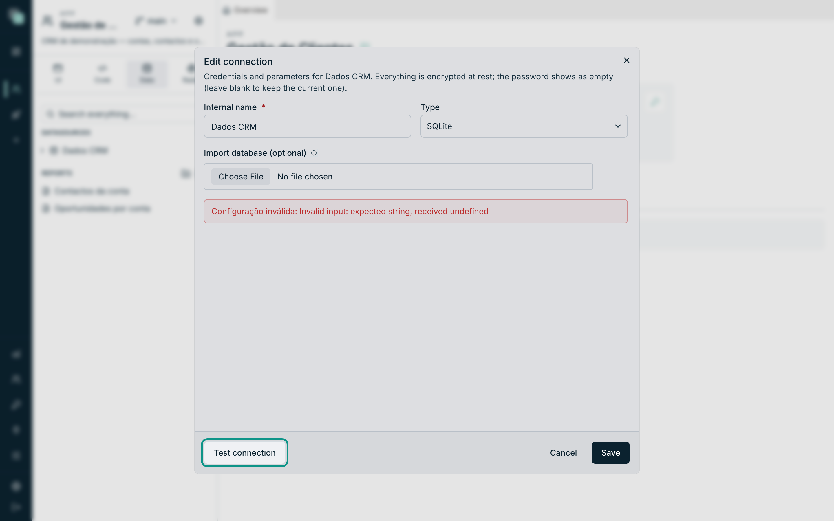 Test connection answers on the spot with